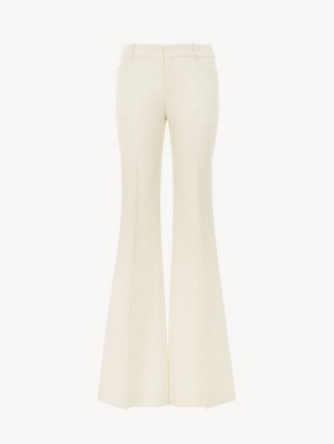 Costume Chloe High-waisted Flare Blanche | CHE-SR14038