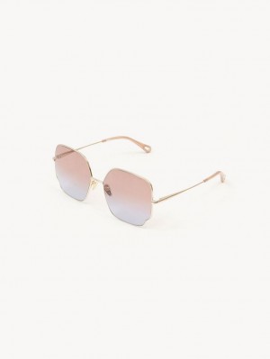 Lunette de Soleil Chloe Joni Corail Turquoise | CHE-SR14542