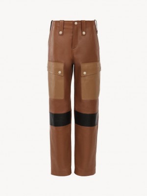 Pantalon Chloe Cargo Multicolore Marron | CHE-SR13976