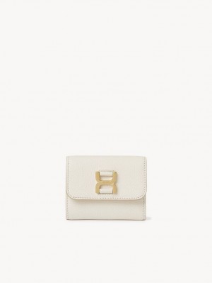 Petits Portefeuilles Chloe Marcie Small Tri-fold Blanche | CHE-SR14295