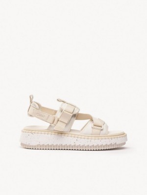 Sandale Chloe Lilli Plates Blanche | CHE-SR14175