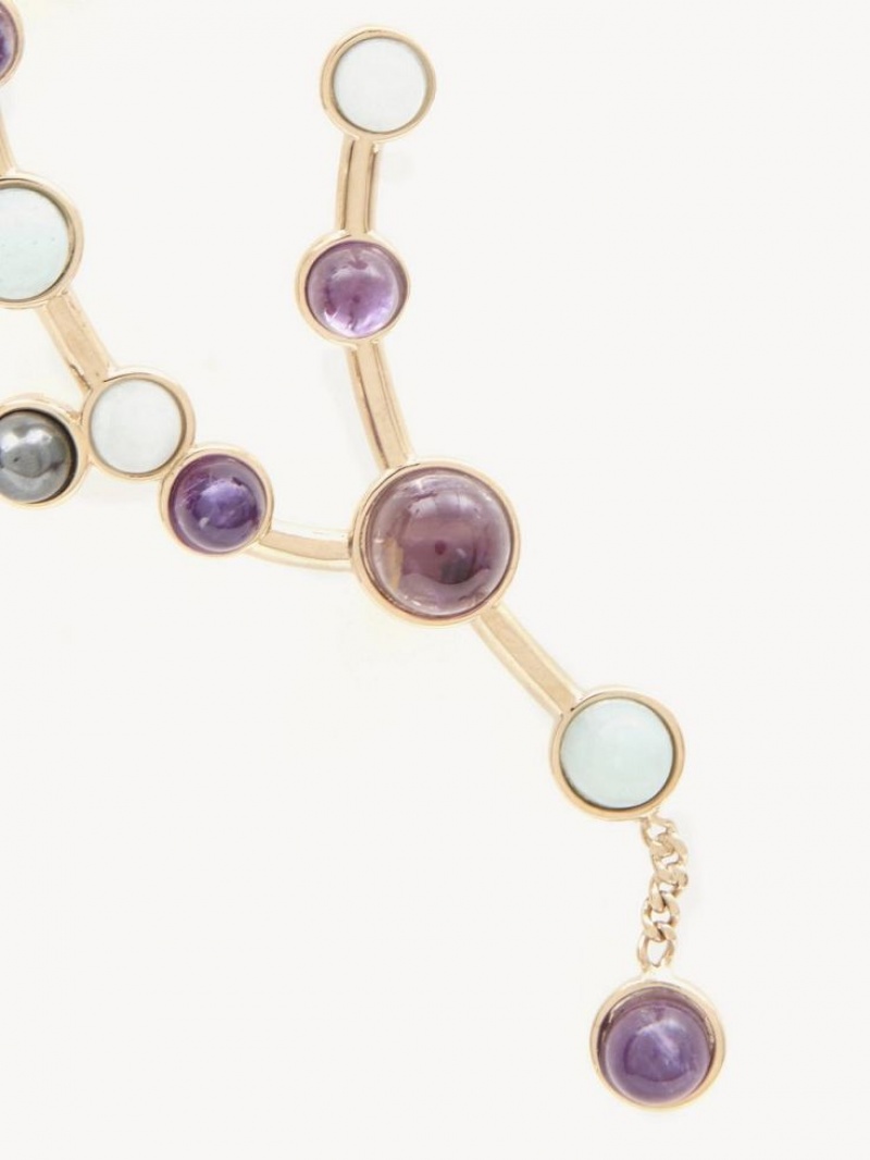 Boucles d'Oreilles Chloe Zodiac Aquarius Multicolore | CHE-SR14404