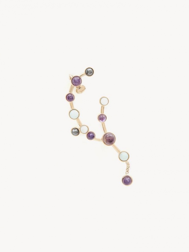 Boucles d\'Oreilles Chloe Zodiac Aquarius Multicolore | CHE-SR14404