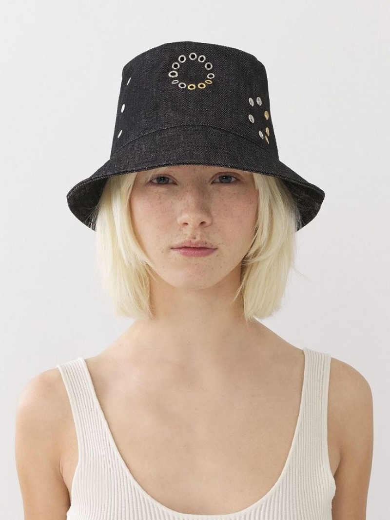 Chapeaux Chloe Eyelet Noir | CHE-SR14499
