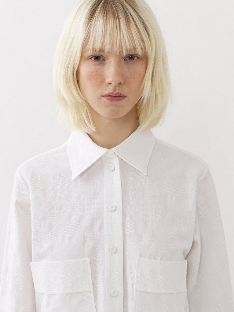 Chemises Chloe Oversized Blanche | CHE-SR13893