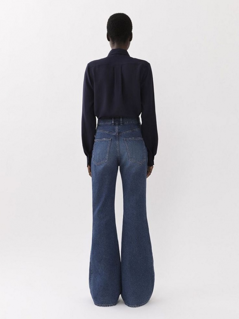 Chemisier Chloe Classiche Bleu Foncé | CHE-SR13889