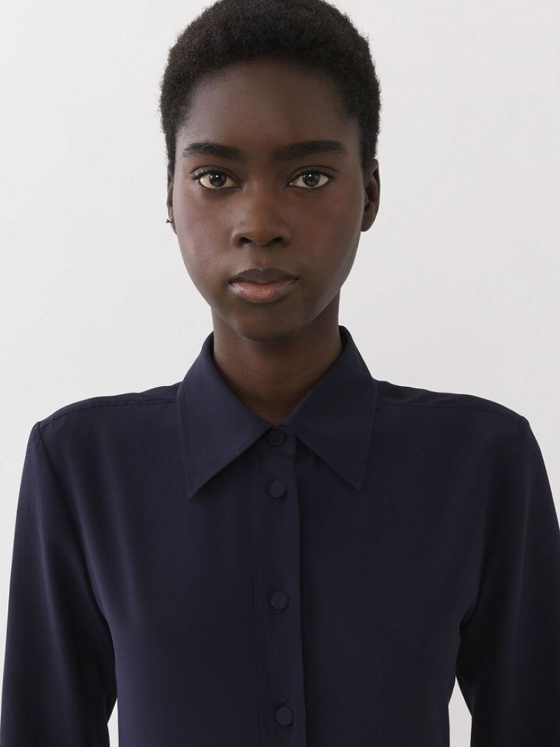 Chemisier Chloe Classiche Bleu Foncé | CHE-SR13889