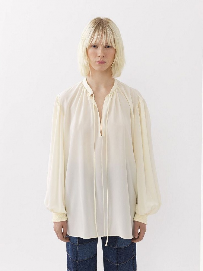 Chemisier Chloe Flowy Blanche | CHE-SR13902