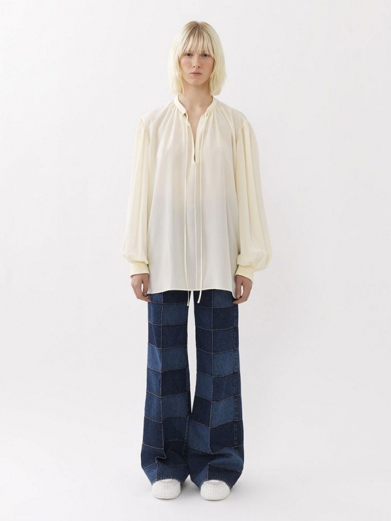 Chemisier Chloe Flowy Blanche | CHE-SR13902