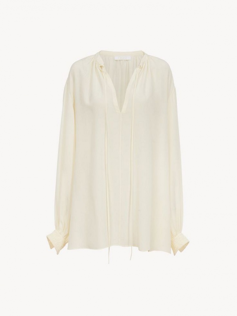 Chemisier Chloe Flowy Blanche | CHE-SR13902