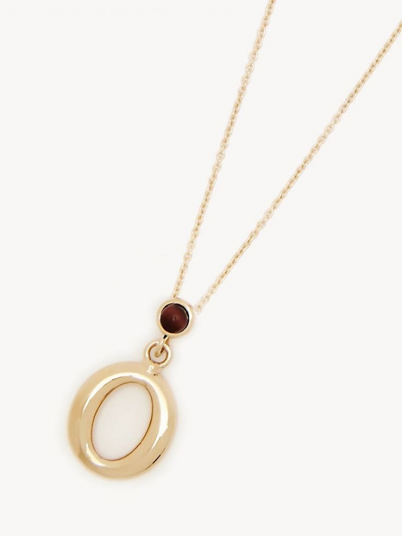 Colliers Chloe Alphabet With Pendant Doré | CHE-SR14341