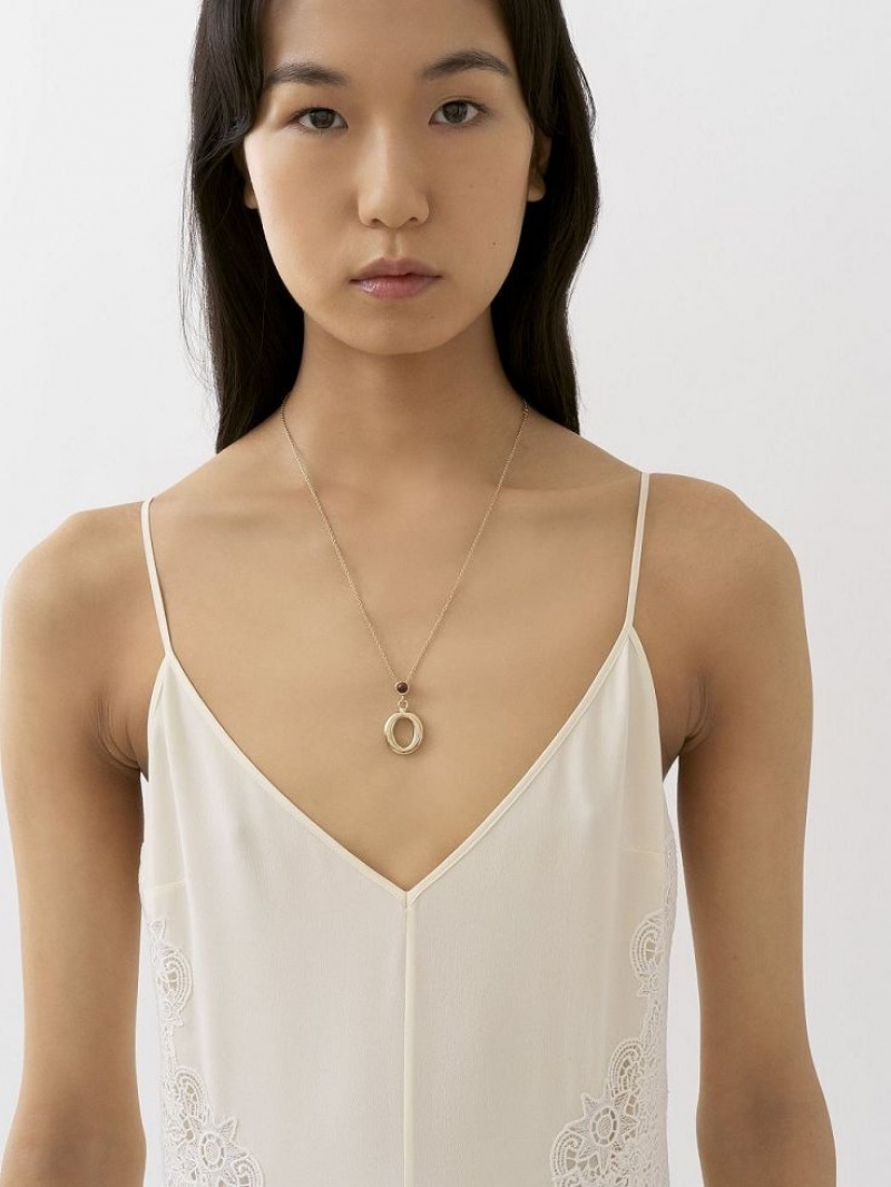 Colliers Chloe Alphabet With Pendant Doré | CHE-SR14341