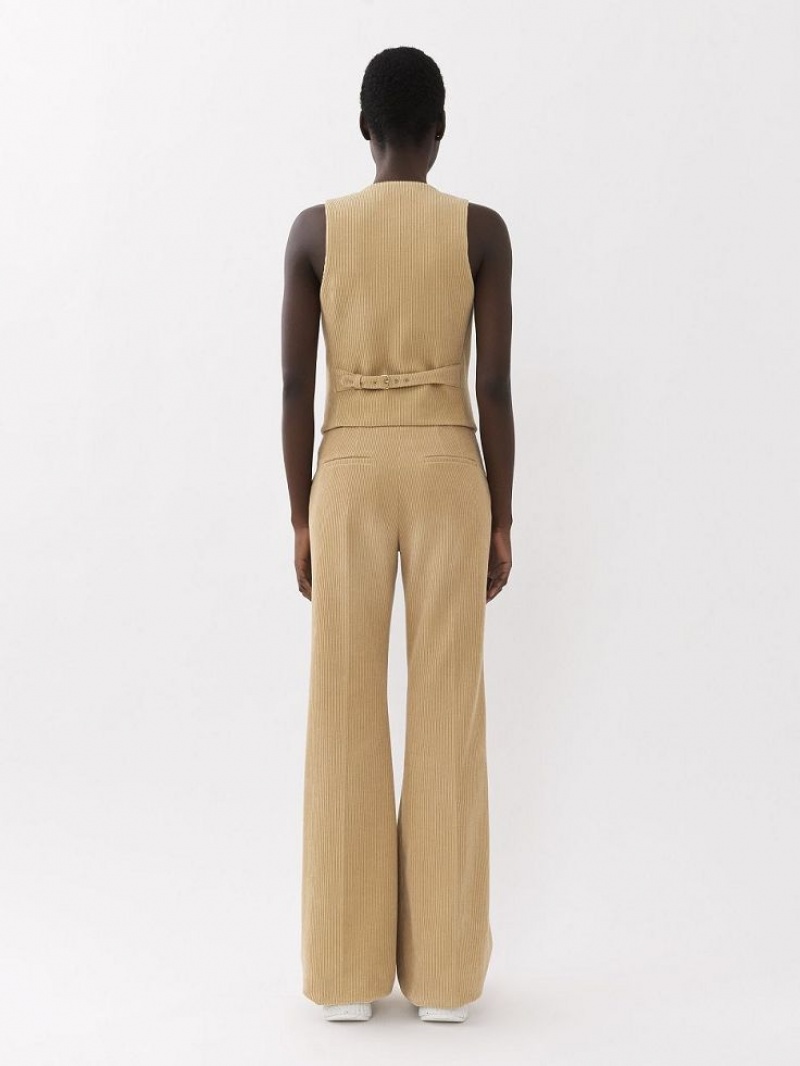 Costume Chloe Classiche Vest Beige | CHE-SR14069
