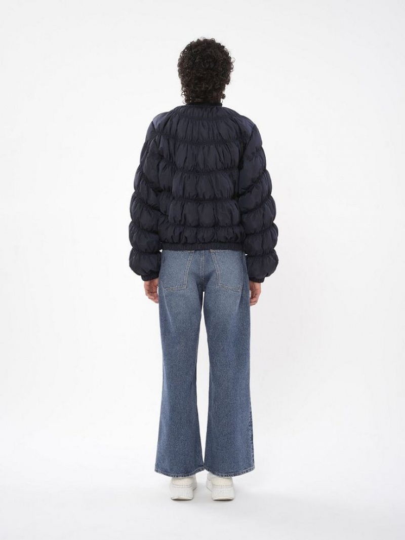 Costume Chloe Ruched Puffer Bleu | CHE-SR14041