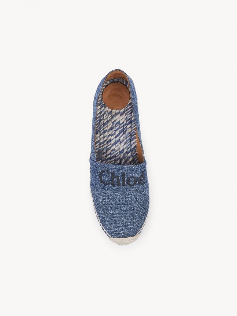 Espadrillas Chloe Piia Plates Bleu | CHE-SR14153