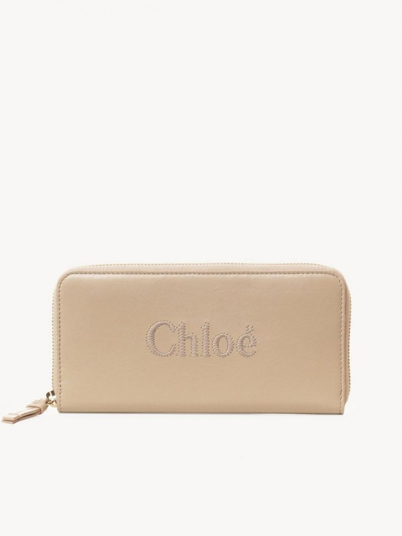 Grands Portefeuilles Chloe Sense Zippered Rose | CHE-SR14298