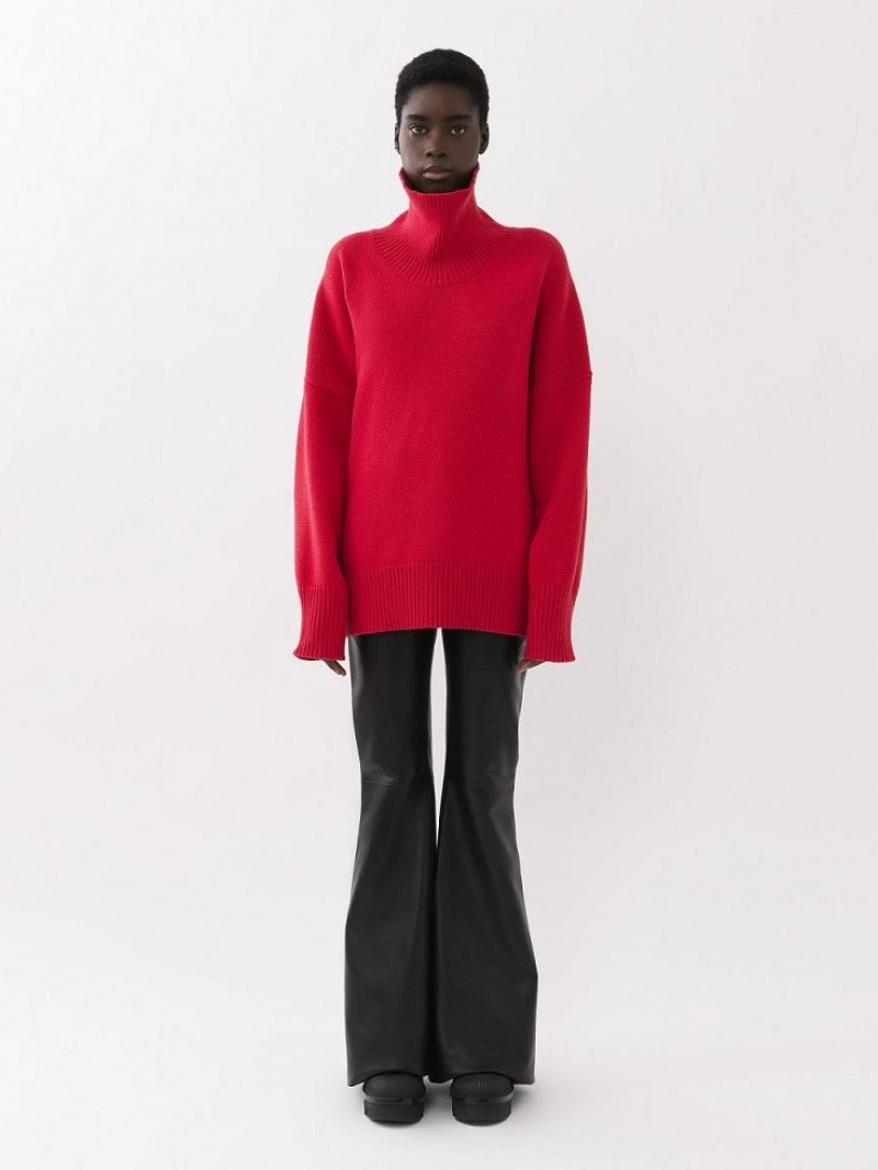 Knitwear Chloe Generous High-neck Rose | CHE-SR13928