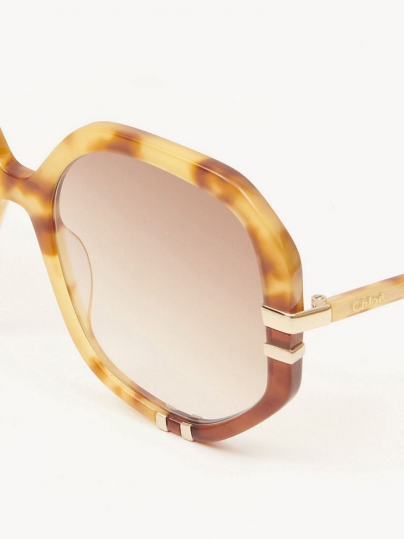 Lunette de Soleil Chloe West Havana Patchwork | CHE-SR14547