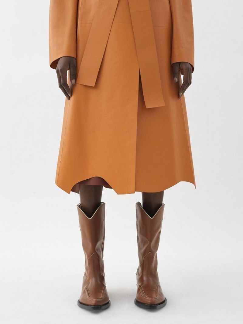 Manteaux Chloe Generous Wrap Orange | CHE-SR13785