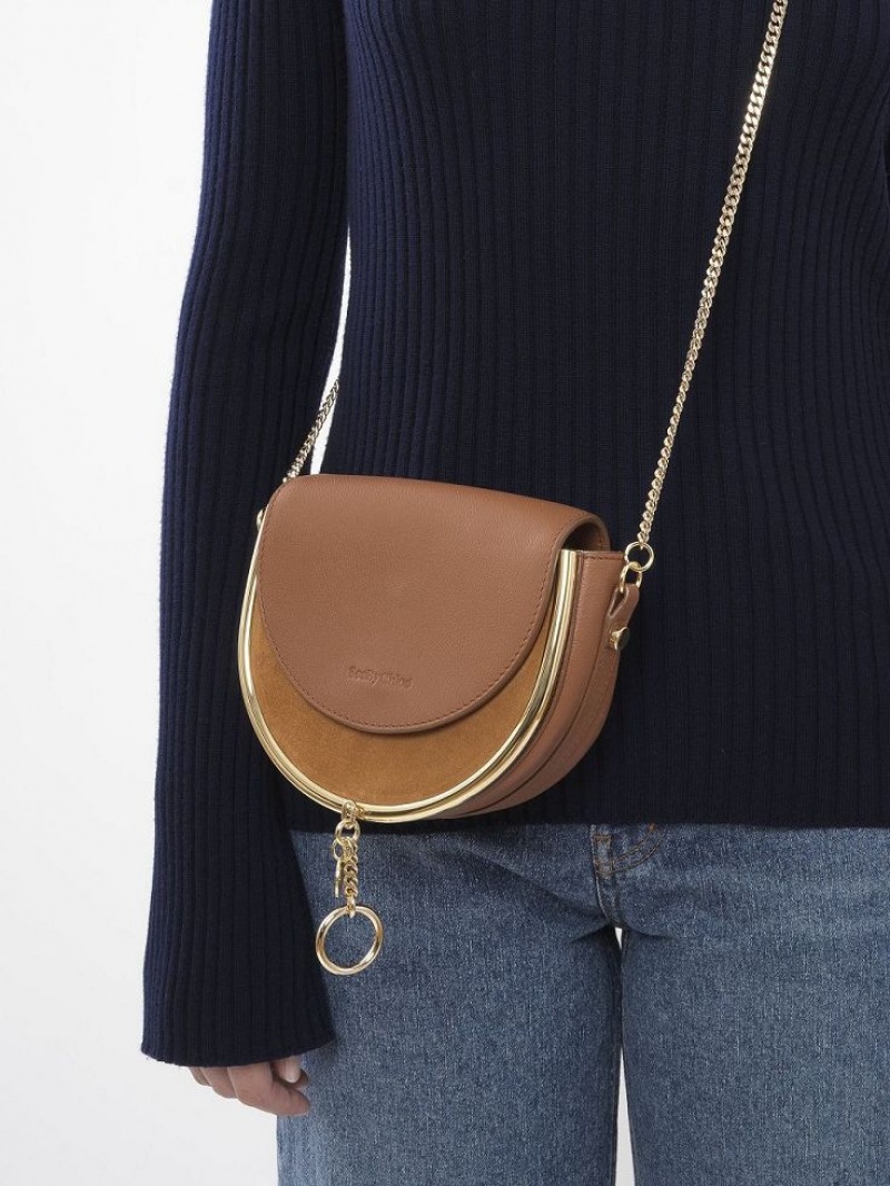 Mini Sacs Chloe Mara Evening Marron | CHE-SR14724
