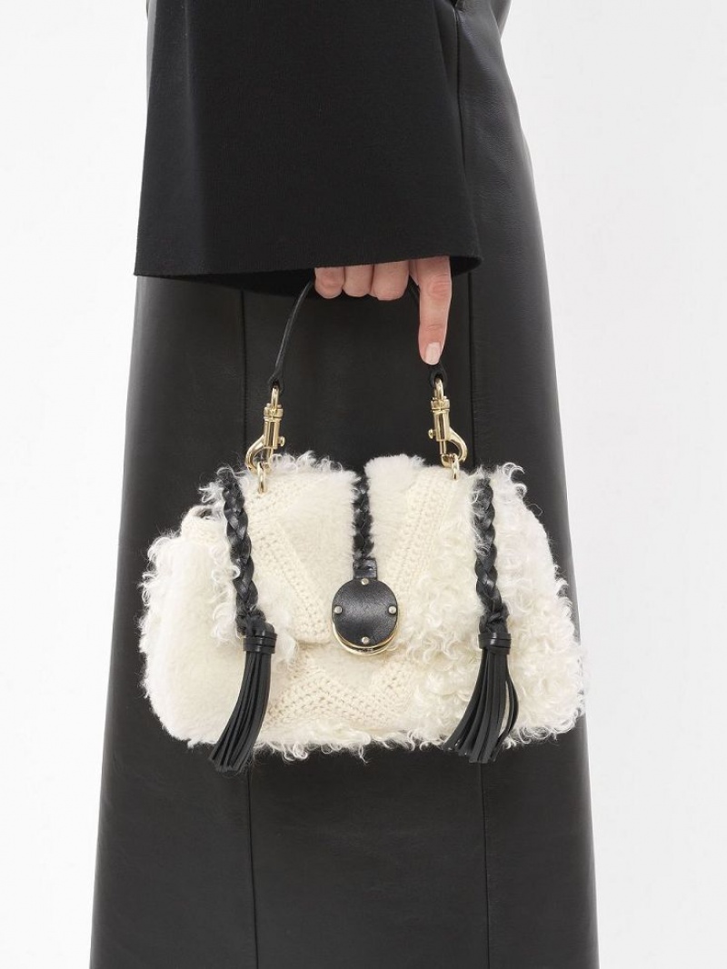Mini Sacs Chloe Penelope Soft Shoulder Blanche | CHE-SR13707
