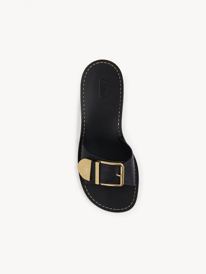 Mule Chloe Rebecca High-heel Noir | CHE-SR14139
