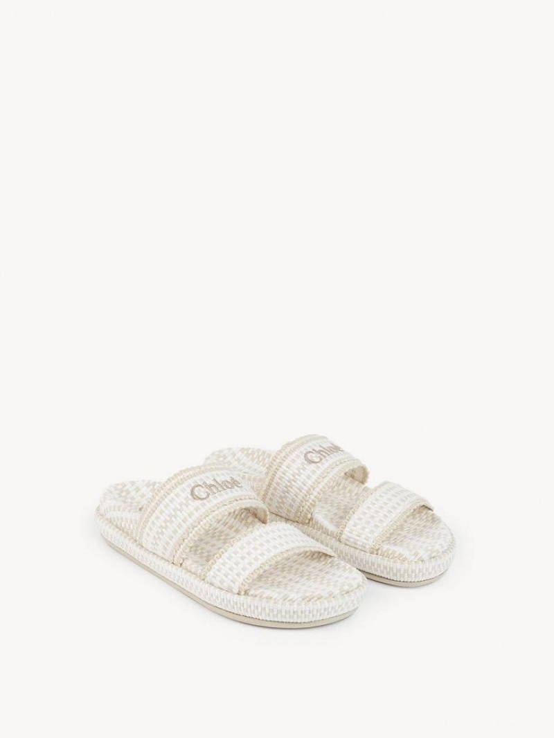 Mule Chloe Rori Plates Blanche | CHE-SR14136