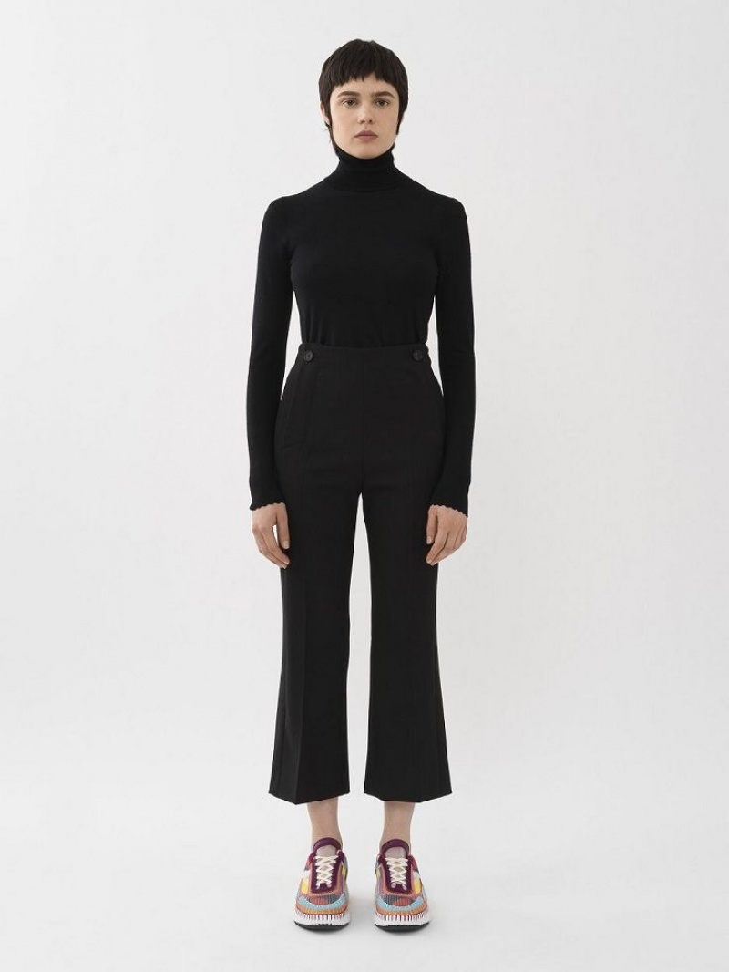 Pantalon Chloe Cropped Sailor Noir | CHE-SR13994