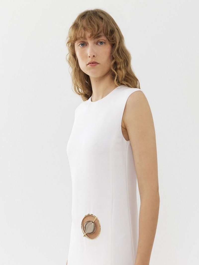 Peignoir Chloe Sans Manches Blanche | CHE-SR13845