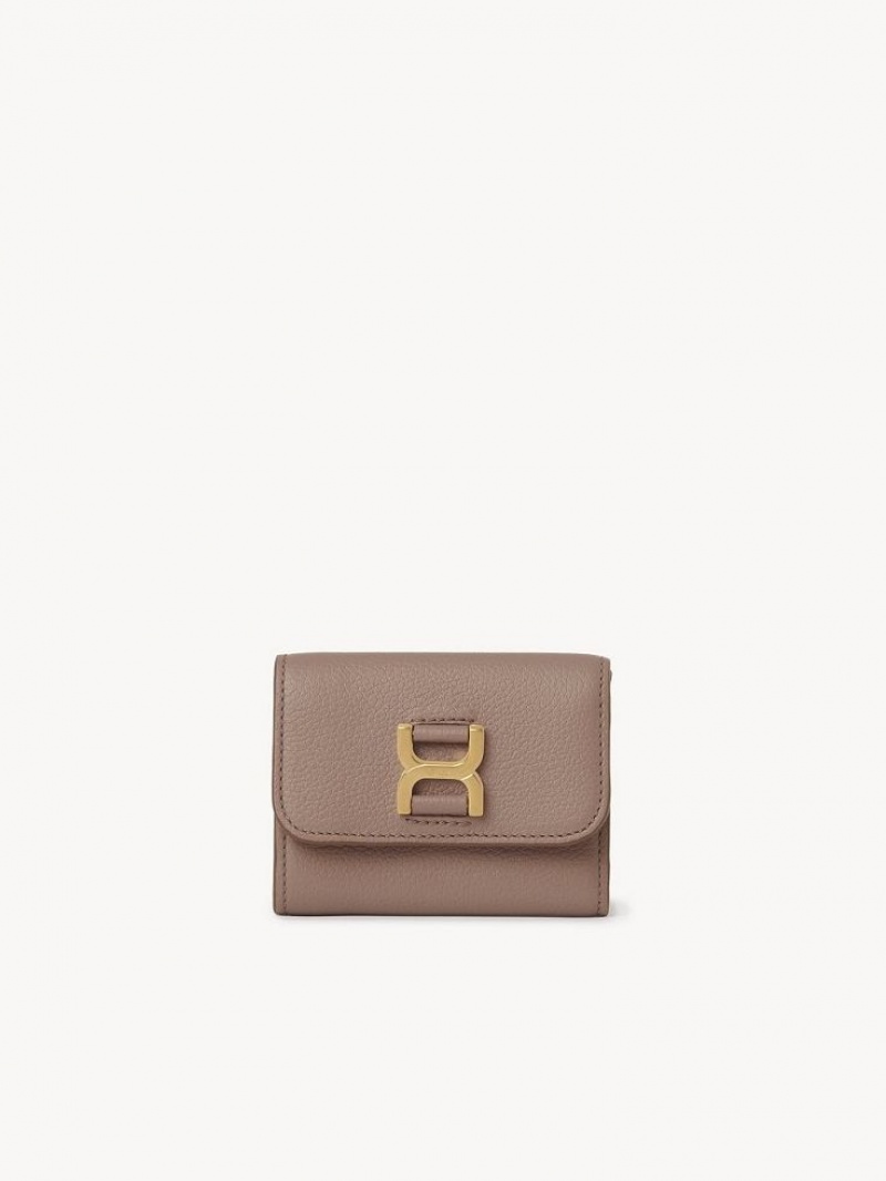 Petits Portefeuilles Chloe Marcie Small Tri-fold Marron | CHE-SR14296