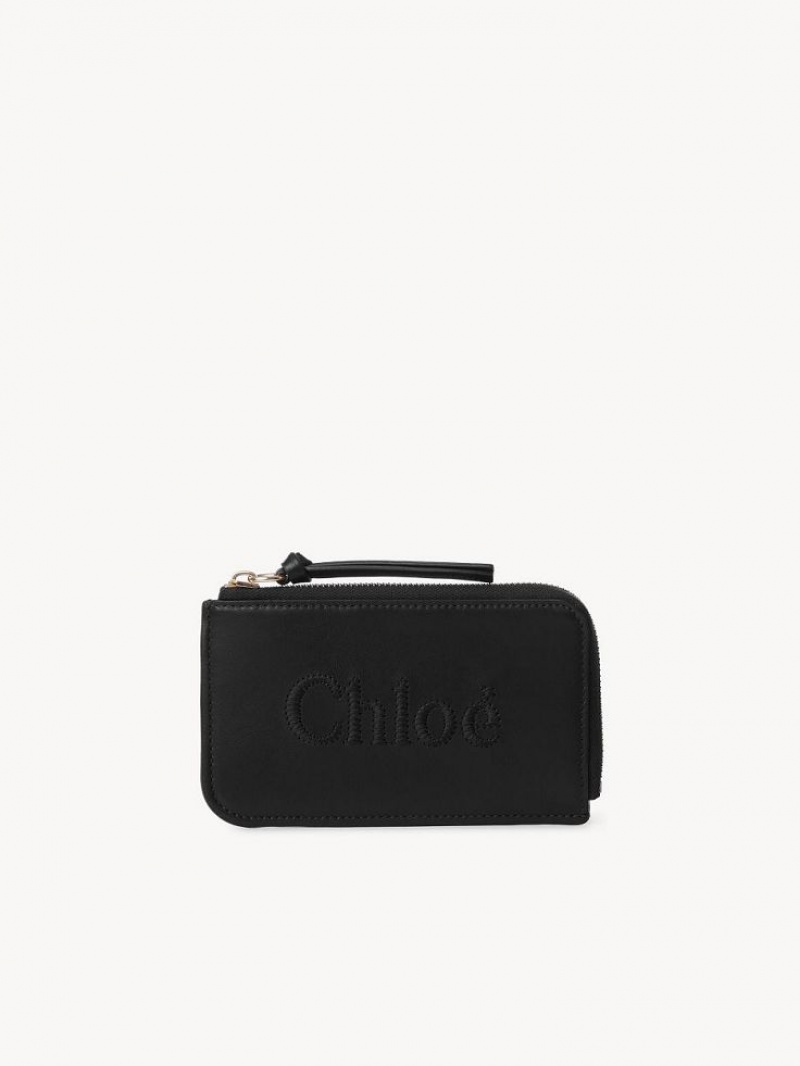 Porte-Monnaie Chloe Sense Small Purse Noir | CHE-SR14319