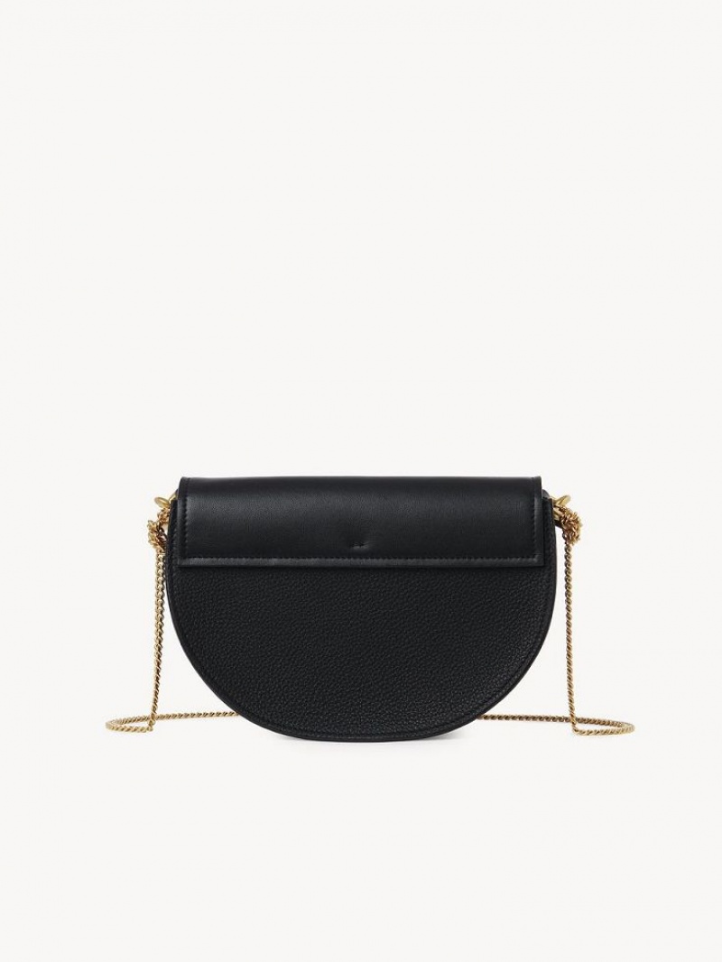 Sacs Crossbody Chloe Marcie Chain Flap Noir | CHE-SR13591