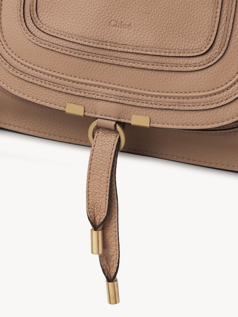 Sacs Crossbody Chloe Marcie Double Carry Marron Clair | CHE-SR13553