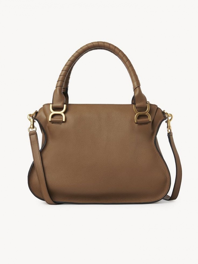 Sacs Crossbody Chloe Marcie Double Carry Beige | CHE-SR13600