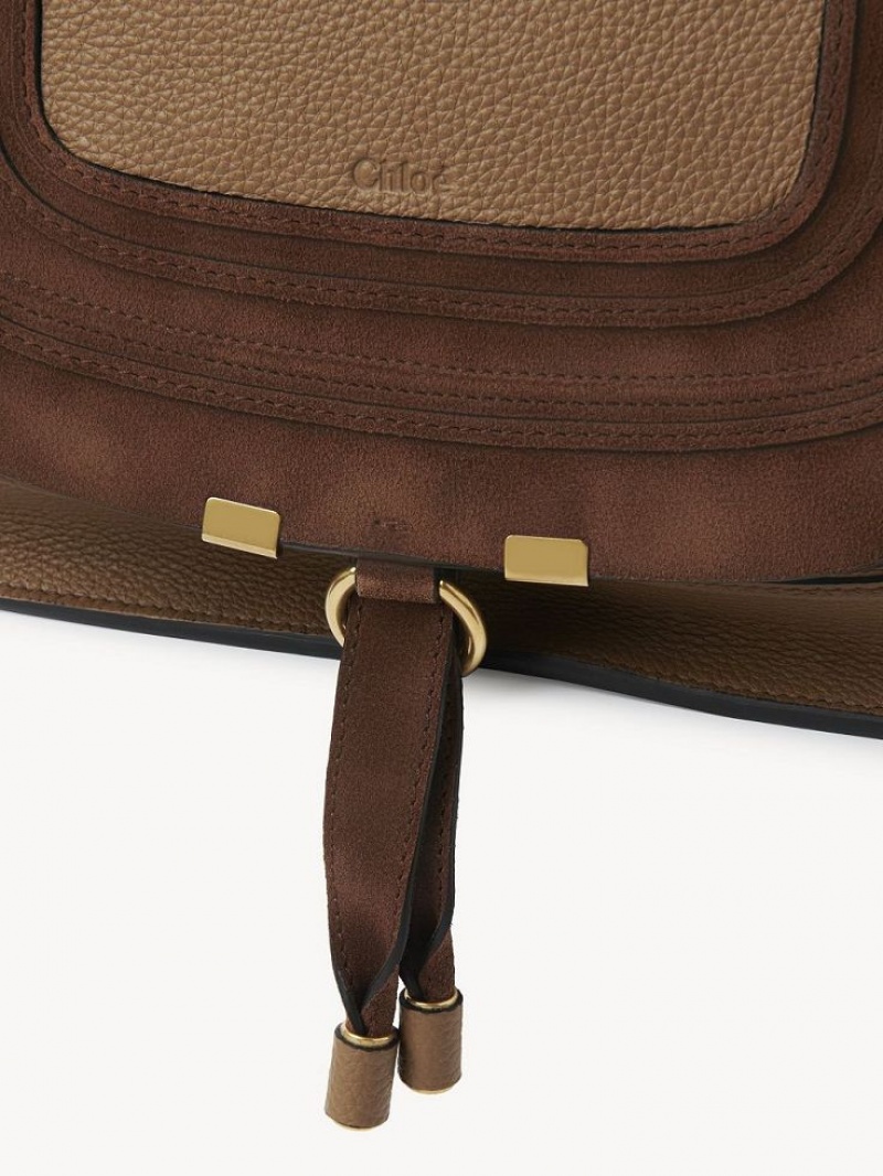 Sacs Crossbody Chloe Marcie Double Carry Beige | CHE-SR13600