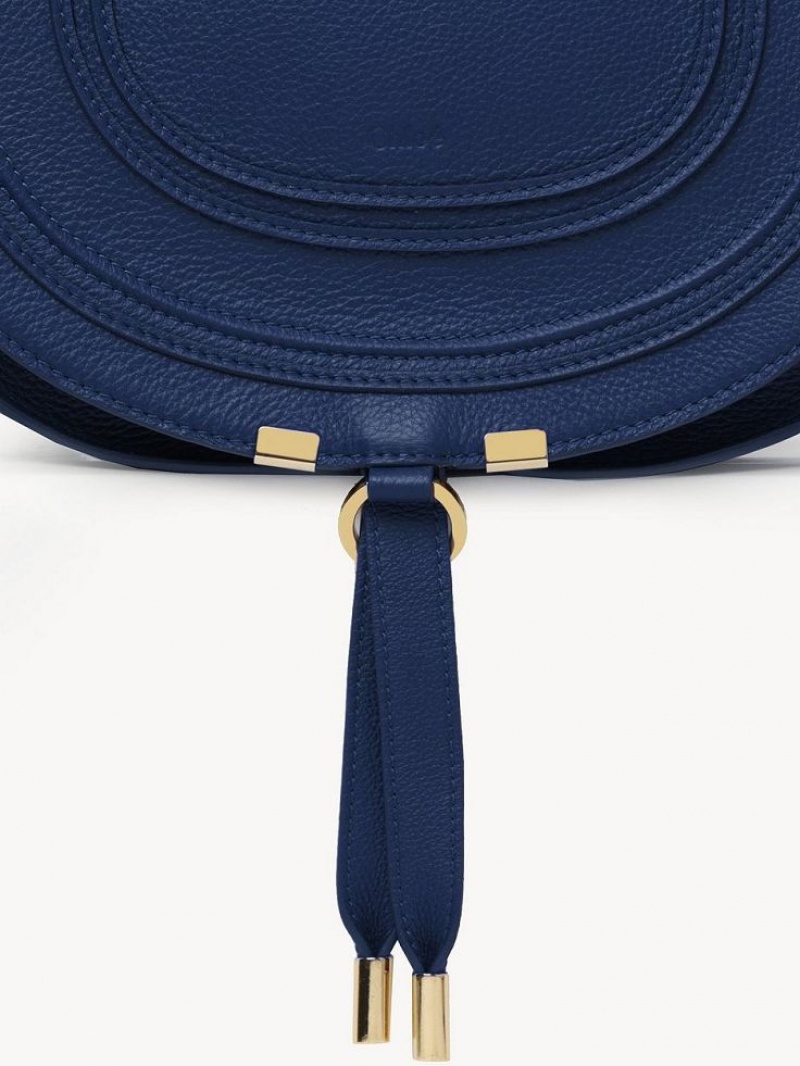 Sacs Crossbody Chloe Marcie Medium Bleu Foncé | CHE-SR13497