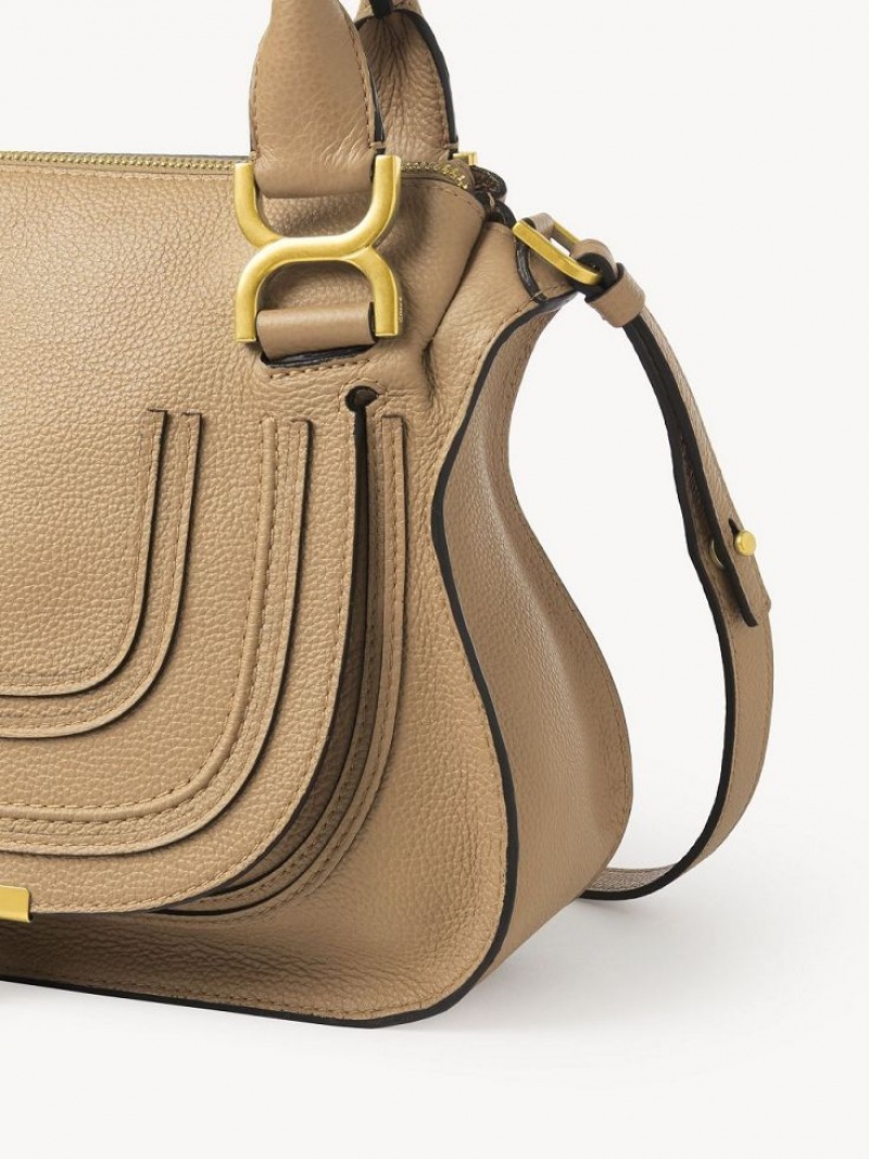 Sacs Crossbody Chloe Marcie Small Double Carry Marron | CHE-SR13468