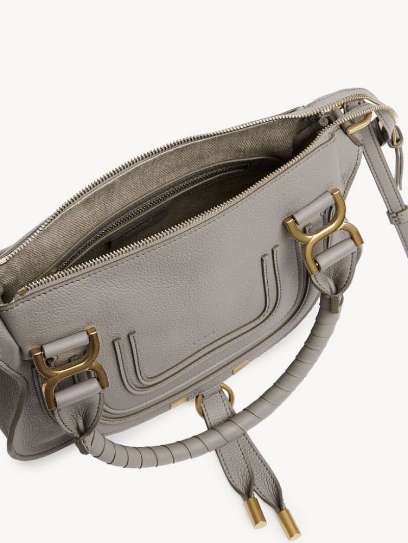 Sacs Crossbody Chloe Marcie Small Double Carry Grise | CHE-SR13547