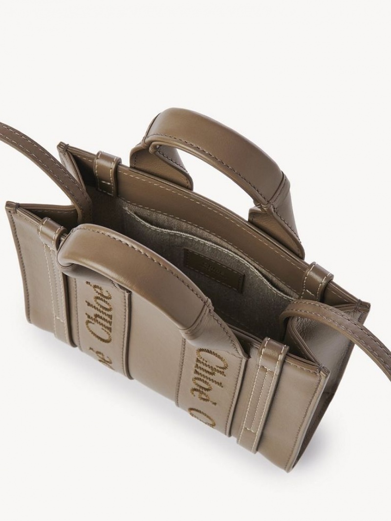 Sacs Crossbody Chloe Mini Woody Vert | CHE-SR13521