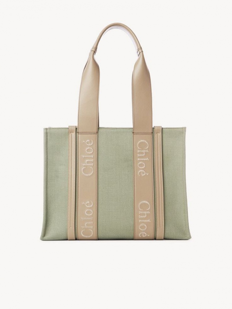 Sacs Fourre Tout Chloe Medium Woody Vert | CHE-SR13314