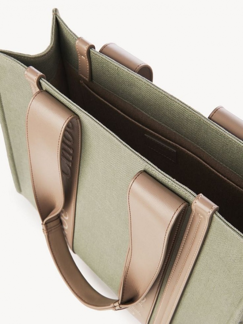 Sacs Fourre Tout Chloe Medium Woody Vert | CHE-SR13314