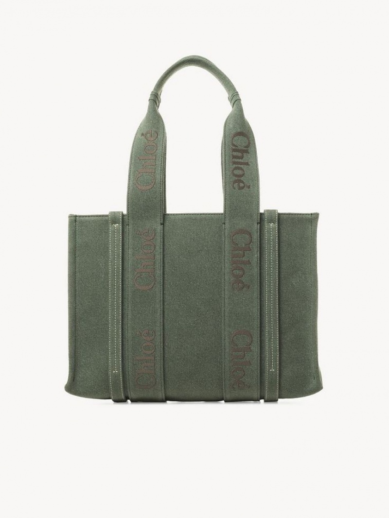 Sacs Fourre Tout Chloe Medium Woody Vert | CHE-SR13338