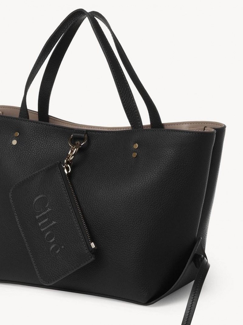 Sacs Fourre Tout Chloe Sense Small East-west Noir | CHE-SR13357