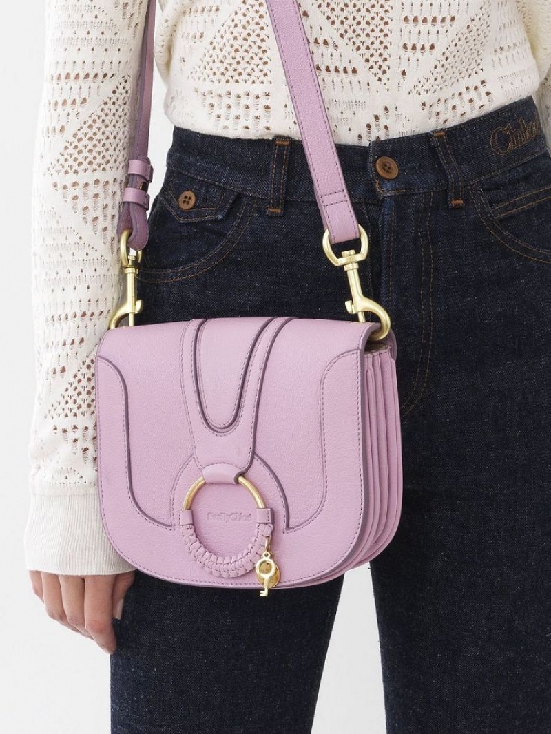 Sacs À Bandoulière Chloe Hana Lavande Blanche | CHE-SR14682