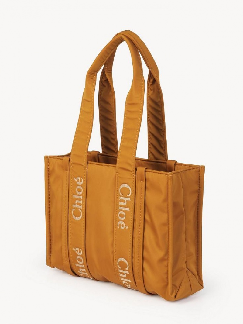 Sacs À Bandoulière Chloe Medium Woody Jaune | CHE-SR13411