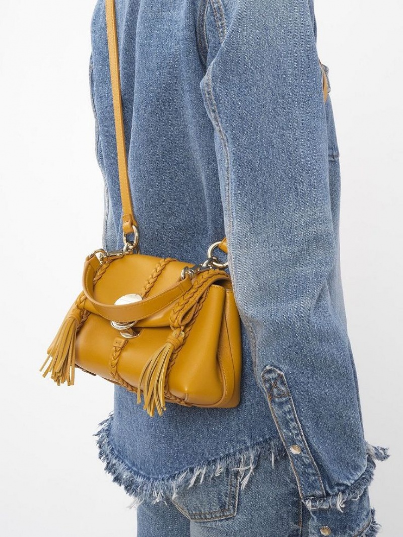 Sacs À Bandoulière Chloe Penelope Mini Soft Jaune | CHE-SR13450