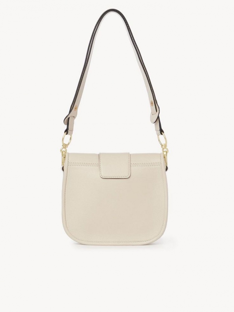 Sacs À Bandoulière Chloe Saddie Satchel Beige | CHE-SR14668