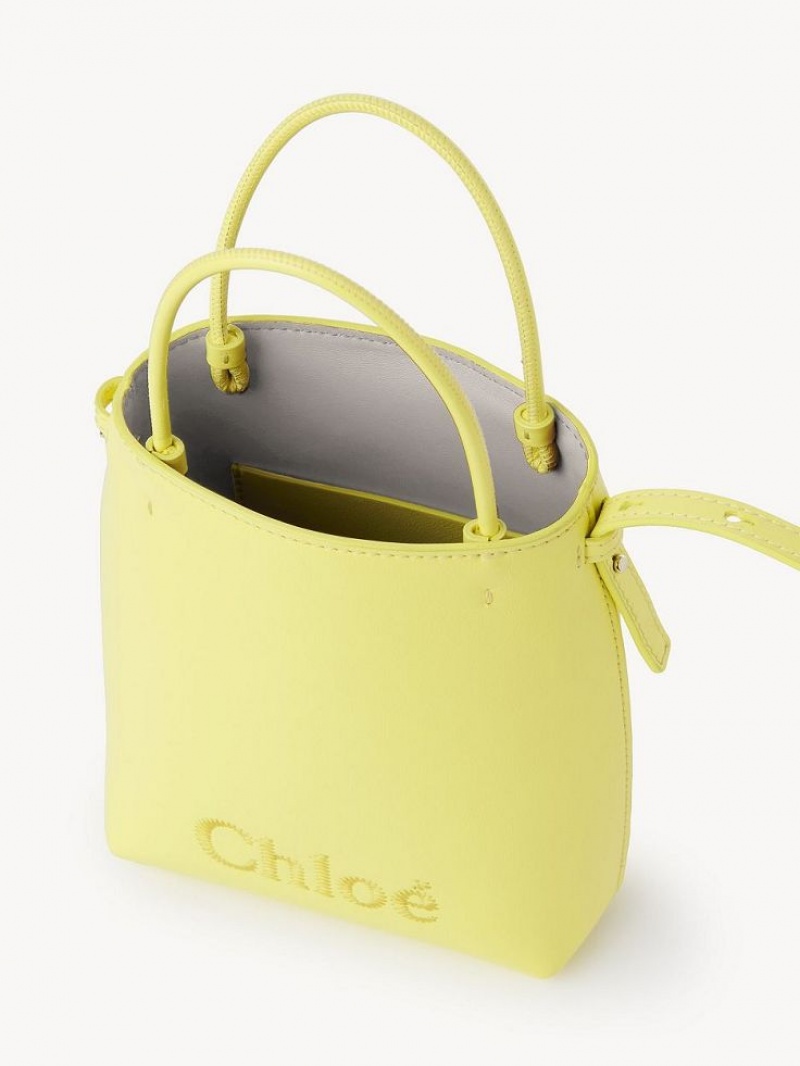 Sacs À Bandoulière Chloe Sense Micro Jaune | CHE-SR13408