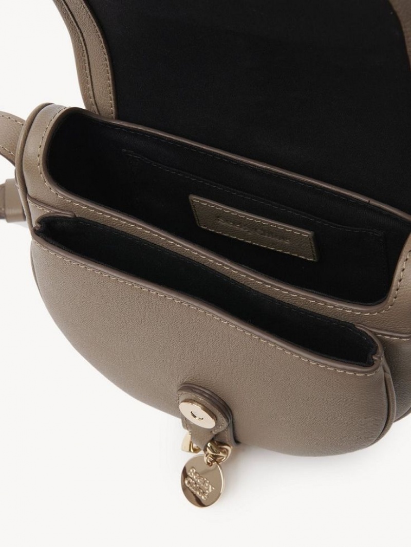 Sacs À Bandoulière Chloe Small Mara Saddle Grise | CHE-SR14627