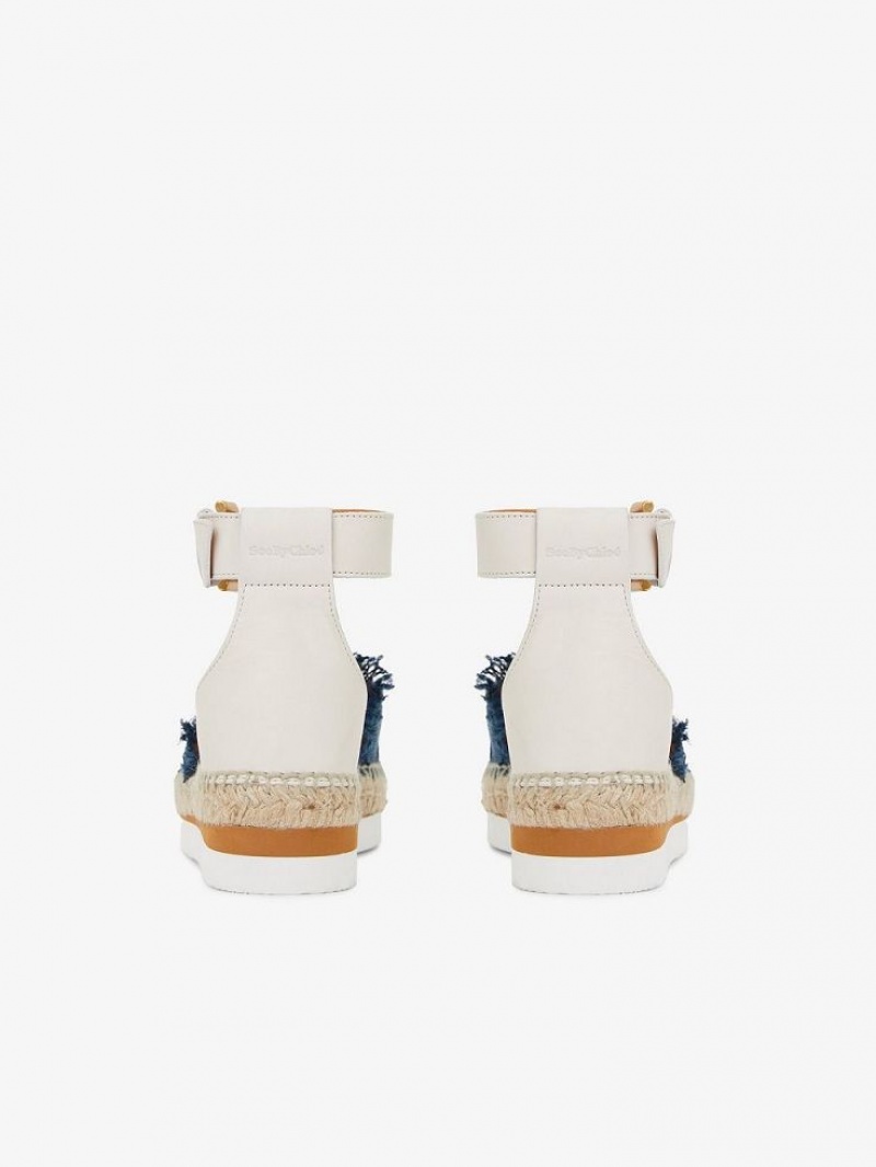 Sandale Chloe Glyn Espadrillas Bleu Foncé | CHE-SR14819